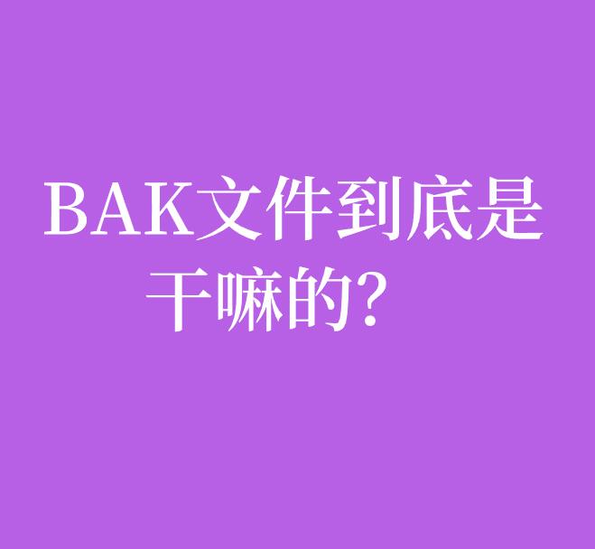 .bak_bak_bak文件怎么打开sql