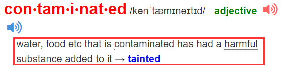 contaminate_contaminate造句_contaminate英语