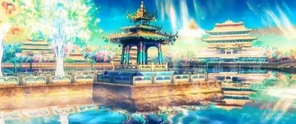 净土西方极乐世界_净土西方三圣佛像_西方净土