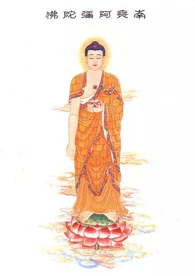 净土西方三圣佛像_西方净土_净土西方发愿文